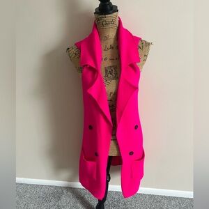 Women's Pink Sleeveless Jacket